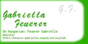 gabriella feuerer business card